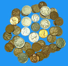 50 Old Antique Coins Rare Us Coins   Estate Sale Lot Hoard With Silver Dime