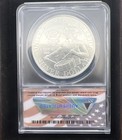1792-1992 Daniel Carr Overstruck Silver Eagle Design Drummer Reverse Anacs Ms69