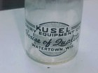 Vintage Half Pint Milk Bottle Kusel Dairy Equipment Watertown Wisconsin