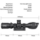 Air Gun Compact Rifle Scope  3-12x33ao W   One Piece Dove Tail Mount