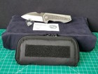 Burchtree Bladeworks Euclid W Titanium fat Carbon Handle   M390 Pocket Knife