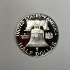 1956 Proof Silver Franklin Half Dollar Frosty White Gem 