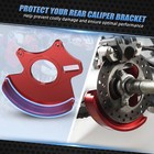 Rear Caliper Bracket Rotor Guard For Honda Trx450er Electric Start 2006-2014 Red