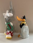 Set Of 2 Vintage 1996 Looney Tunes Bubble Bath Collectible Nwt Bugs   Daffy
