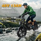 Varun 20  750w Peak 25mph 48v 13ah Electric Motorcycle Dirt Bike 65 Miles