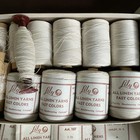 Vintage Box Of Lily Linen Hand Weaving Yarn 2oz Ea Natural Color 8 Spools