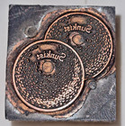Vintage Printing Letterpress Printer Block Wood Metal Sunkist 2 Oranges
