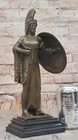 Elegant Athena Greek Warrior Goddess Bronze Statue Handmade Decorative Figurine