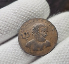 1794 Half Penny Poseidon   Trident Whale Harpooned Conder Token Colonial Coin