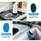 Electric Spin Scrubber Replacement Brush Heads Set  10 Piece Black blue green