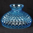 Lehman s 10  Blue Diamond Quilt Oil Lamp Shade