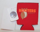 Red Hooters Beer Koozie Can Cooler Coozie - Honolulu   Hi - New With Tag 