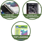 200 Pack Heavy Duty Sheet Protectors  Crystal Clear  8 5x11 Inch Page Protectors