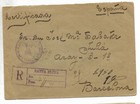 El Salvador To Spain Registered Cover 1913  sta  Elena  Cancel Vf