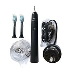 Philips Sonicare Deepclean W  2x Brush Heads   Free 1x Head   Black   W o Box