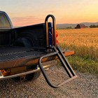 Foldable Pickup Truck Tailgate One   Two-step Ladder Universal 300lbs Capacity