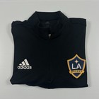 La Angeles Galaxy Official Mls Adidas 1 4 Zip Black Training Jacket Size Medium