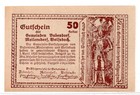 1920 Austria Meilersdorf Notgeld 50 Heller Note  4122 