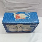 Vtg Pillsbury Doughboy 2002 Cream And Sugar Set W  Spoon Benjamin   Medwin Nos