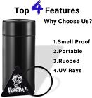 Airtight Stash Jar Smell Proof Herb Tobacco Spices Storage Container Jar
