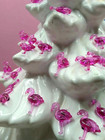 25 Pink Flamingo Lights For Ceramic Christmas Tree Bulbs Pegs  new 