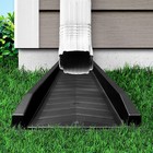 Black Splash Block Decorative Gutter Downspout Extension Splashguard Diverter
