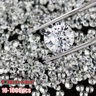 0 9mm 8 0mm Round Shape Loose Zircon Stone White Color Aaaaa Cubic Zirconia