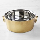 Double-wall Antique Brass Beverage Bucket-williamssonoma 44312