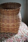 Antique Cherokee Woven Split Oak Basket Native American  Agnes Welch