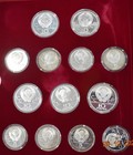 Authentic Ussr 1980 Moscow Olympics 28-coin Silver Proof Set 5-10 Roubles Superb
