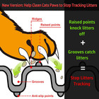 Rubber Cat Litter Mat - Kitty Litter Box Mat - Silicone Litter Trapping Catcher