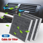 3pcs Cabin Air Filter Air Conditioner For Toyota Tacoma 2005-2022 Cf10374