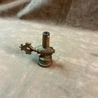 Victorian Solid Brass Gas Jet Valve Diamond Shape Handle W  Twisted Design Flora