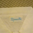 Nannette Kids Unisex White Button-up Shirt Short Sleeve Collared Button Front