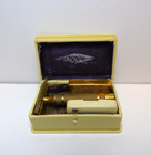 Vintage Gillette Celluloid Travel Case Razor Cases Gold Toned Razor Shaving