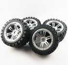 Half Alloy Wheels All Terrain Tires For Hpi Rovan Km Baja 5b Ss