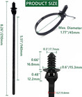 Push Mount Cable Zip Ties 8 3 Inch  Automotive Zip Ties With Push Pin Heavy Duty