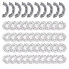 50pcs Reusable Foil Covers  Thickened Stretchy Food Storage Covers  Elastic Bowl