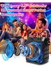 Karaoke Machine  Portable Karaoke System With 2 Wireless Rechargeable Microphone