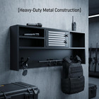 Police Gear Rack  Wall Mounted Gun Rack  Heavy Duty Police Gear With 2 Hooks