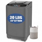20lbs Portable Washing Machine Full Automatic Washer Dryer Compact W drain Pump