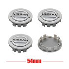 4pcs set Silver With Chrome Logo Wheel Center Cap 54mm 2 13in Fit For Car Nissan