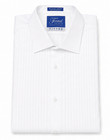 New Men s White Slim Fit Tuxedo Shirt Fitted Spread Laydown Collar Fashion Cuffs
