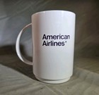 Vtg American Airlines Coffee Cup First Class Plastic Print New