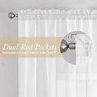  Sheer Curtain Panels Set 96  Inches Long  Solid Voile Light Filtering Airy 