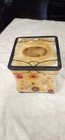 India Ink Acrylic Tissue Box Cover Honey Fresh Fields Model Dried Flowers Detail