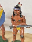 Vintage 1930s Barclay   Manoil Lead Indians Trio