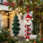 Christmas Crochet Spiral Wind Chime Ornament Diy Kit Easy Xmas Decor Craft Kit