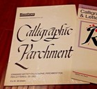 4 Nice Different Calligraphy Items Slightly Used