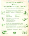 C1950s Susanville Boosters Lassen County California Map Brochure Hunting Fishing